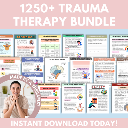 1250+ Trauma Therapy Bundle (FREE TODAY)
