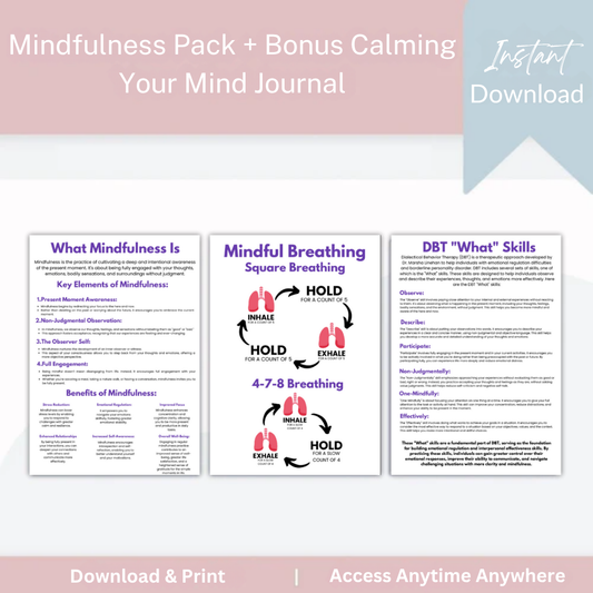 Mindfulness: Calming your Mind + Journal