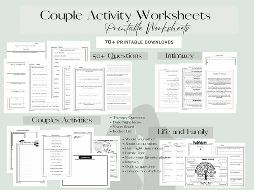 Couples Activity Worksheets