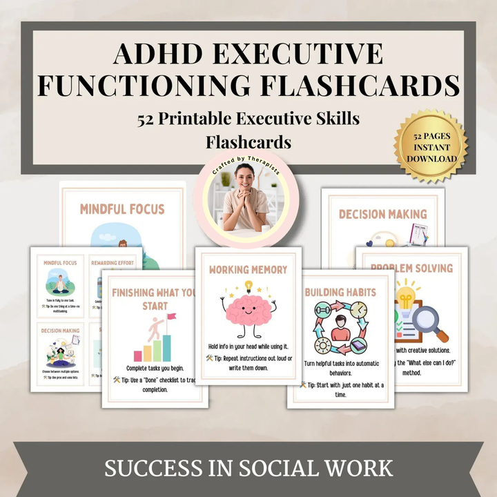 ADHD Executive Functioning Flashcards